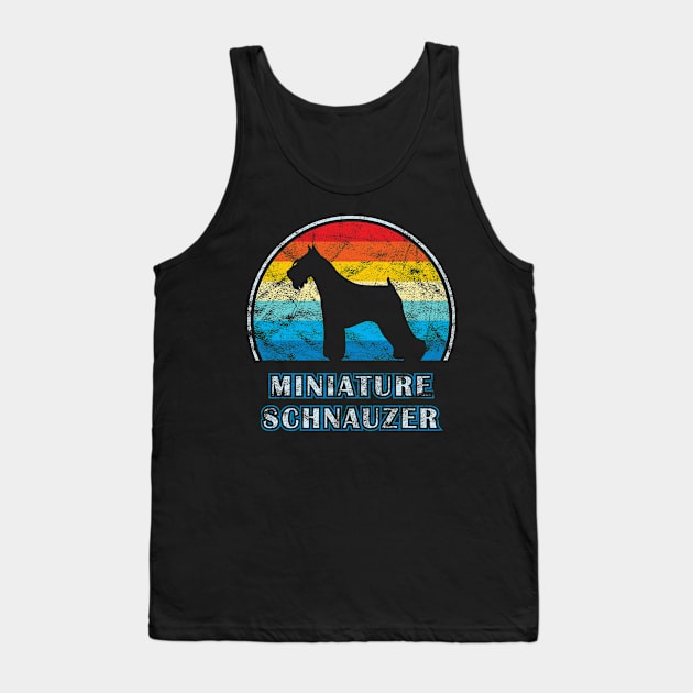 Miniature Schnauzer Vintage Design Dog Tank Top by millersye